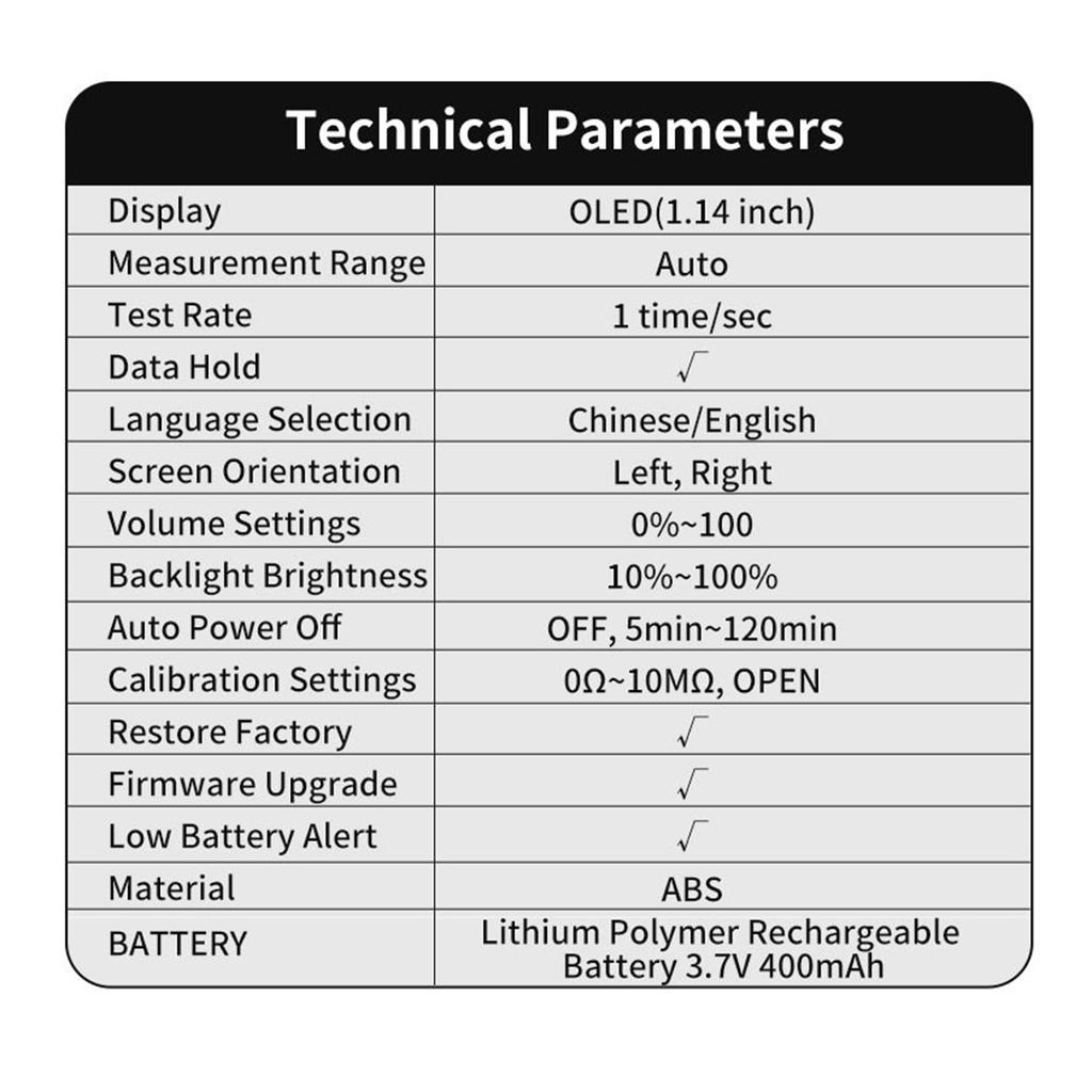 LCR-метр Пинцет 10 кГц Цифровой Мультиметр Тестер с OLED-дисплеем для Индуктивности Емкости Сопротивления Диода Переключатель