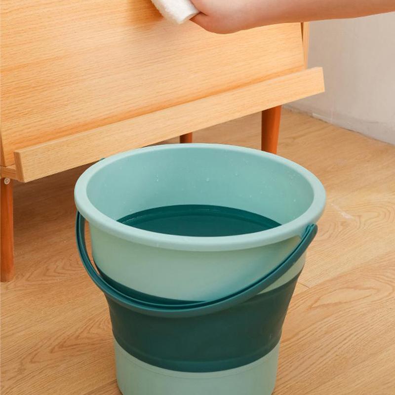 Портативное складное ведро, многофункциональное, утолщенное, силиконовое ведро, для кемпинга, мытья автомобиля, рыбалки, ванной комнаты, инструментов