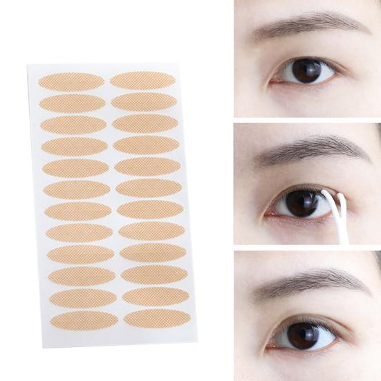 Yousheng 10 листов двойных наклеек для век с сильной липкостью, дышащая сетка натурального телесного цвета, инструмент для макияжа, бесшовная двойная лента для укладки век