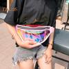 Transparent Waist Bag Waterproof Mini Fanny Pack Iridescent Belt Bag with Adjustable Strap for Women Men Travel Fitness Outdoor Use