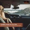 1 шт. Универсальный противоскользящий зажим для солнцезащитного козырька, для очков, карт, билетов, Органайзер и держатель аксессуаров для приборной панели автомобиля