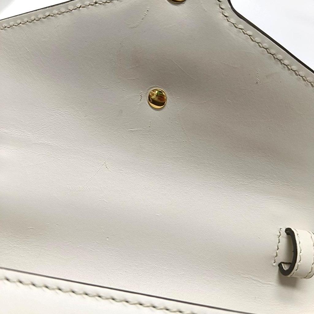 [Pre-Owned] Sylvie Gold Buckle Striped Web Leather Mini Tote Shoulder Crossbody Bag - Good #6RSGAV