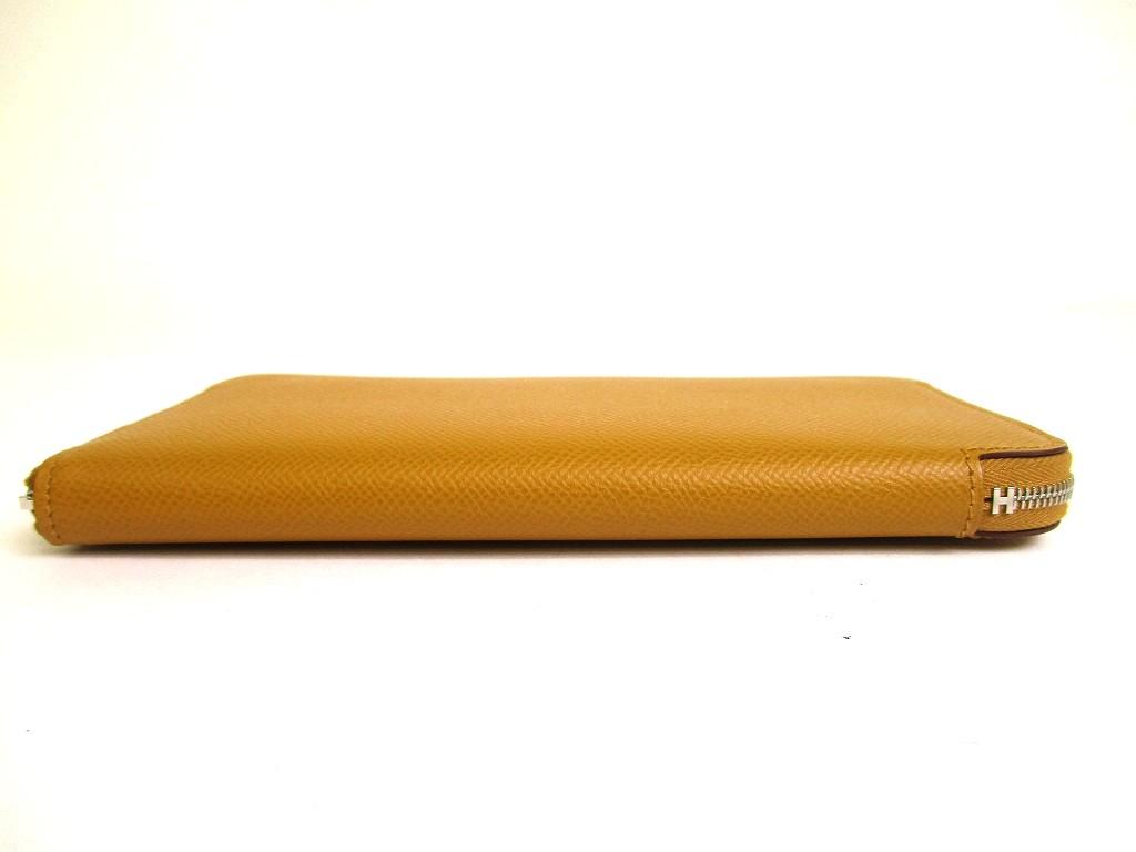 Оригинальный кошелек HERMES Sesami Veau Epson SILK'IN LINE с молнией по периметру Azap Long #b016 Открытая коробка