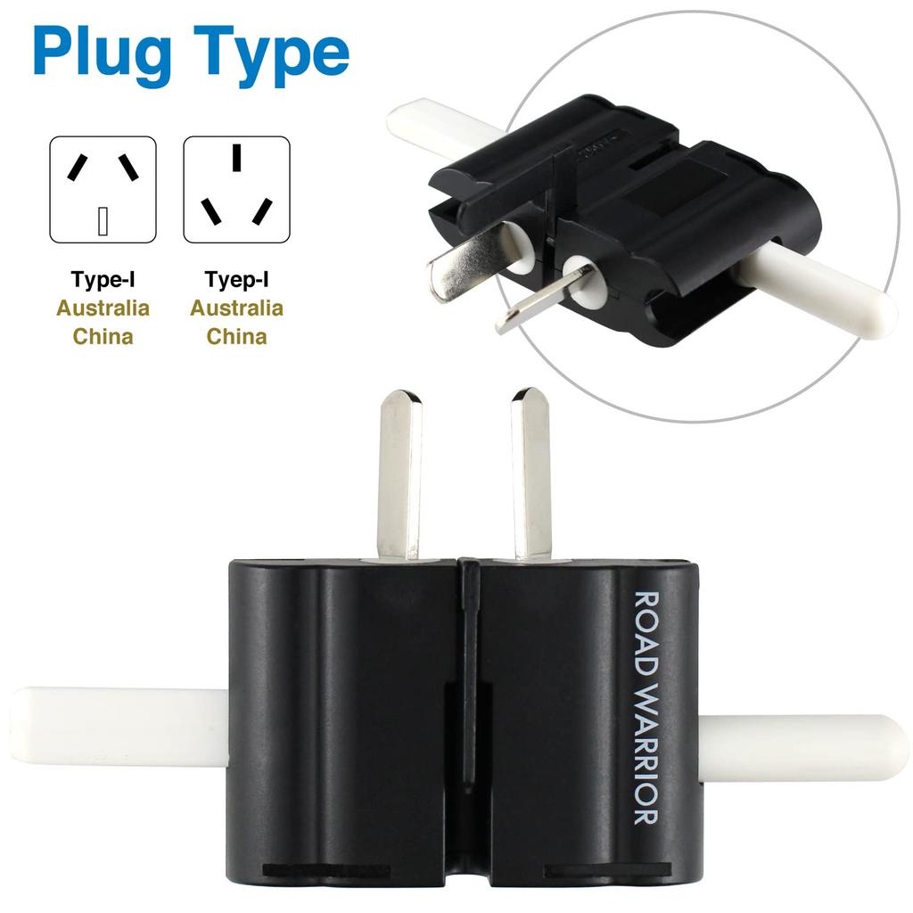 ROAD WARRIOR Multi Power Conversion Plug Совместимость со всеми странами мира Совместимость с зарубежными странами Розетка Gocon Black (Альфа) (RW101BK)