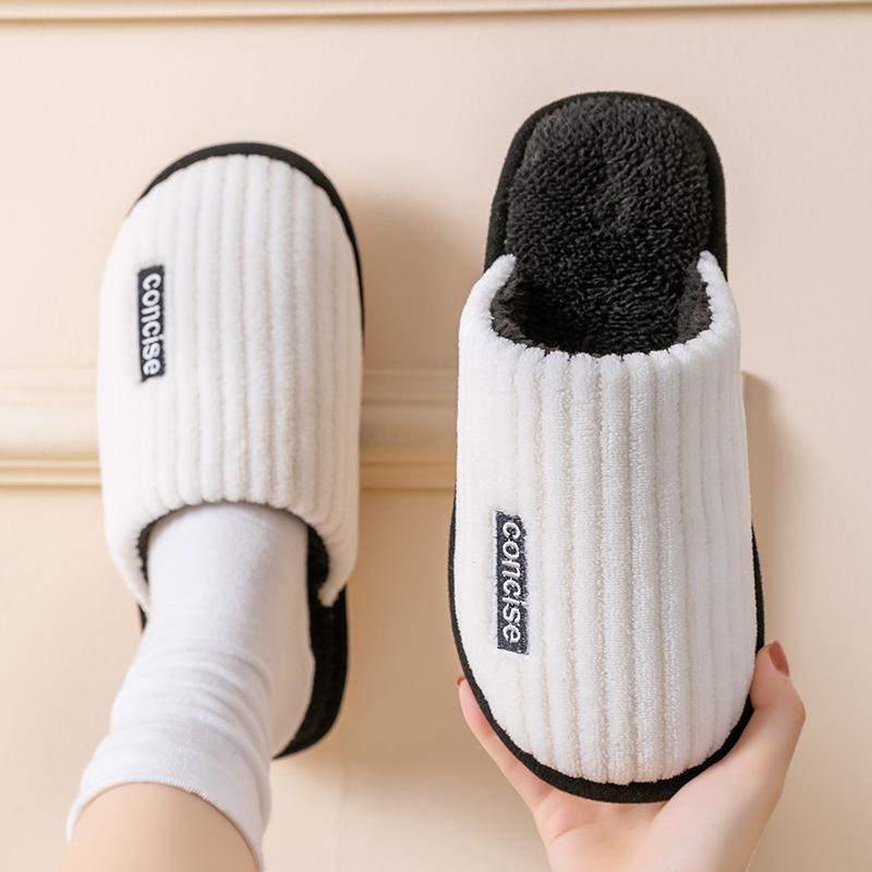 Spring and Autumn Cotton Slippers Four Seasons Winter Women's Indoor Home Cotton Linen Non-slip Linen Home Couple