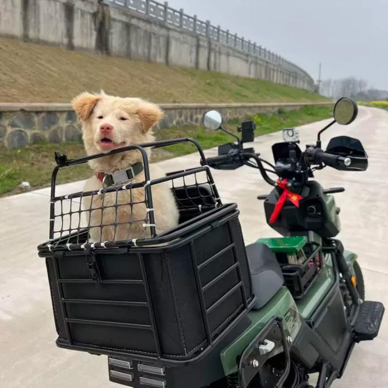 Electric Scooter Dog Basket for Bike Motorbike Pet Carrier for Back Seat Motorcycle Cat Crate Bicycle Front Mounted Dogs Carrier