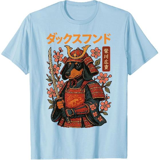 Dachshund Samurai Weiner Dog Japan T-Shirt