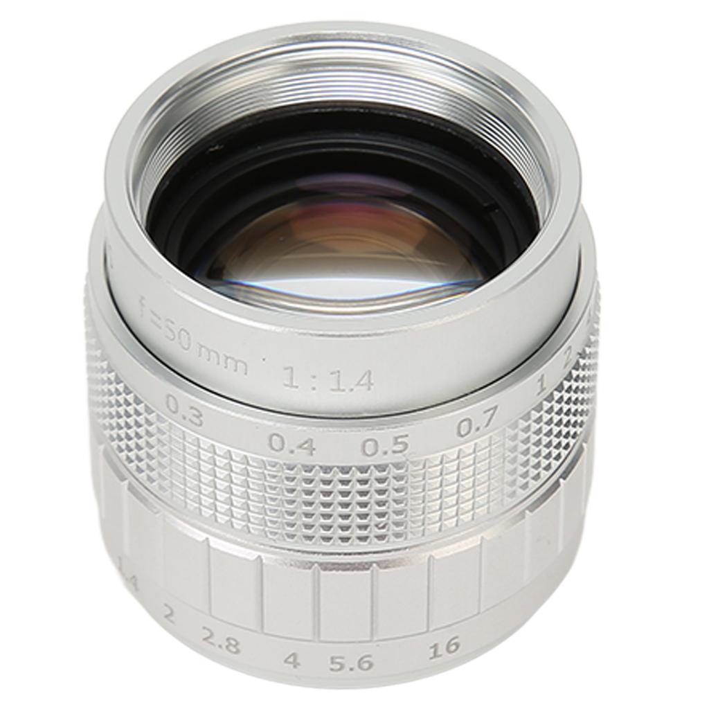 50mm F1.4 Manual Focus Prime Lens HD 2 3 Inch FA Lens Manual Focus Camera Lens for Industrial Video Microscope Camera