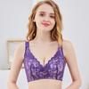 Oversized Ultra-thin Cotton Cup Adjustable Bra Lace Sexy Popular Bra No Steel Ring Gathered Women's Underwear C D E CUP
