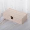 1pc Wooden Gift Box Rectangular Wooden Box - Colored Storage Box Wooden Gift Packaging Box Organizer Box Storage Box Storage Box