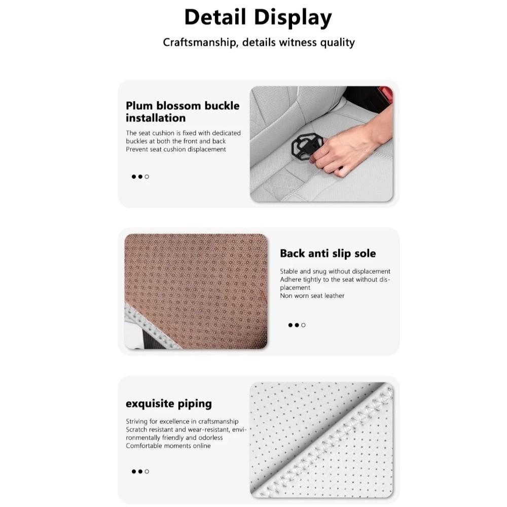 Leg Support Pads Car Seat Leg Support Extension Leather Seat Padding Mat Cover  Automobile