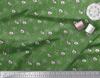 Soimoi Black Poly Crepe Fabric Dot|Leaves & Floral Artistic Decor Fabric Printed BTY 42 Inch
