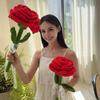 Большой вязаный крючком цветок Ручная работа Вязаный крючком букет из роз/подсолнухов Искусственный вязаный цветок Подарок на день рождения, годовщину для мамы