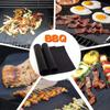 BBQ Grill Mat Non-stick Barbecue Heat Resistance Outdoor Baking Pad Reusable Cooking Plate PTFE Tools Accessories Grilling