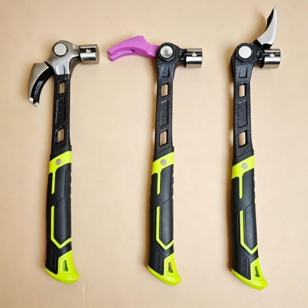 4-Position Nail Puller Multipurpose Hammer Magnetic Nail Grip Nail Puller Hammer Home Repair