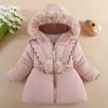 Baby Girls Thick Warm Jacket Cartoon Rabbit Outerwear For Kids Clothes Coat Winter Fashion Girl Plush Birthday Hooded Jackets