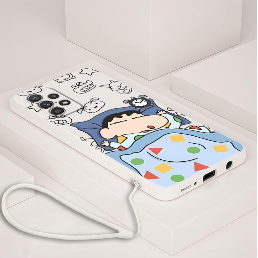 Case for Samsung Galaxy A02s A04 A03 A30s A53 A05 A71 A73 A50 A56 A06 A20s Phone Cover Crayon Shin-chan