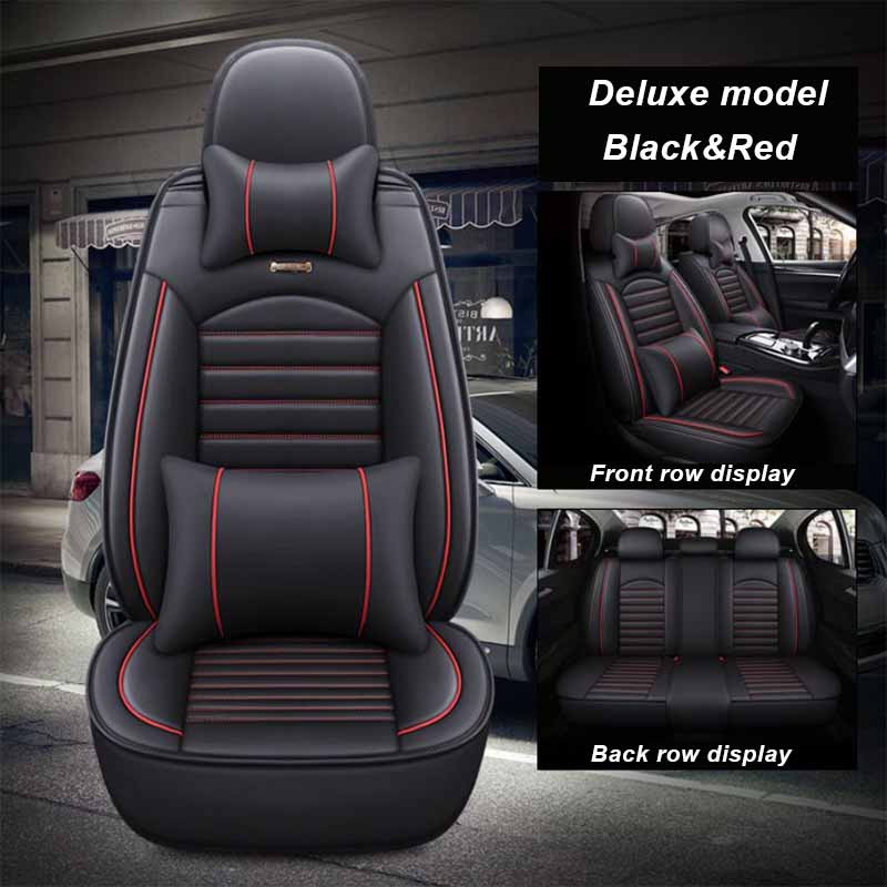 Подушка для сиденья автомобиля Four Seasons General All-around Seat Cover Кожаный чехол для сиденья 5-местного седана Special Full Car Seat Cushion