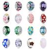 Newest European Colorful Lampwork Glass Beads Murano Aolly Charm Fit  Necklace Bracelets Bangle DIY Women Girls Jewlelry