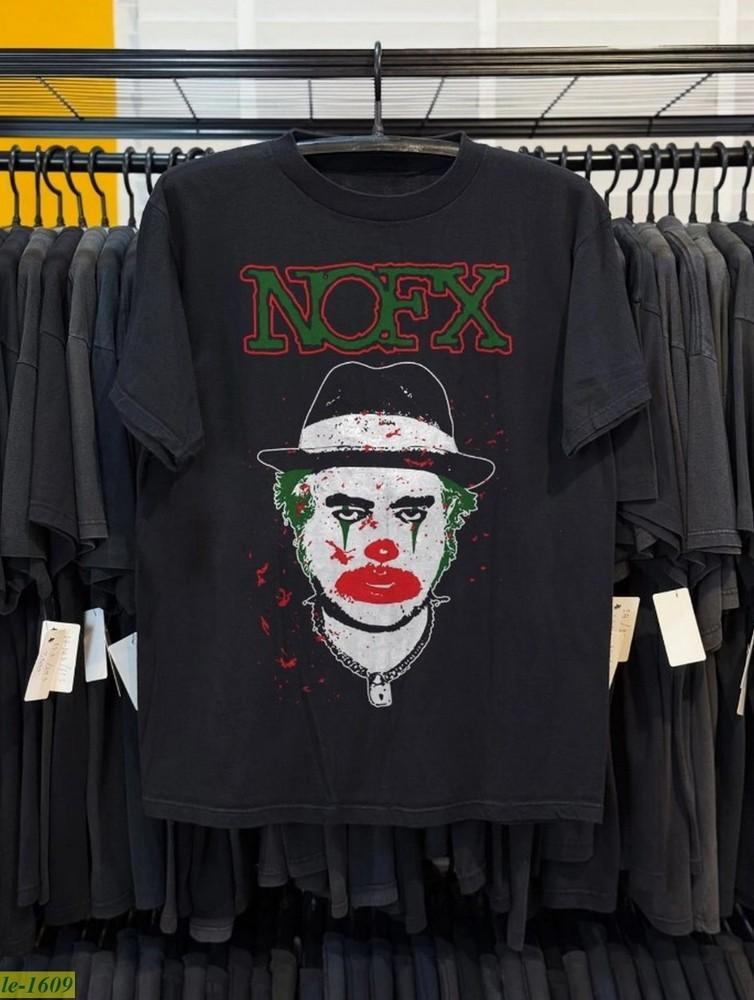 NOFX Cokie the Clown Album Punk Rock Band Black Unisex Tshirt Size S5XL Unisex T-Shirt