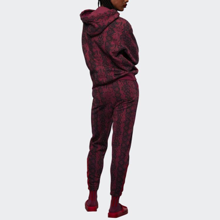 Adidas Джоггеры унисекс со змеиным принтом X Ivy Park Вишнево-красный HI1976