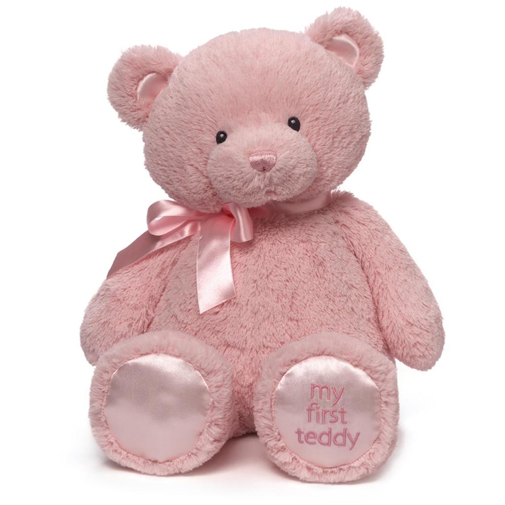 GUND Мой первый плюшевый мишка розовый L 4043979