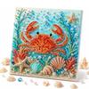 Sparkling Ocean Style Pearl Diamond Dot Art Kit DIY Handcraft Painting Set Coastal Themed Wall Decor Wall Hanging Gift