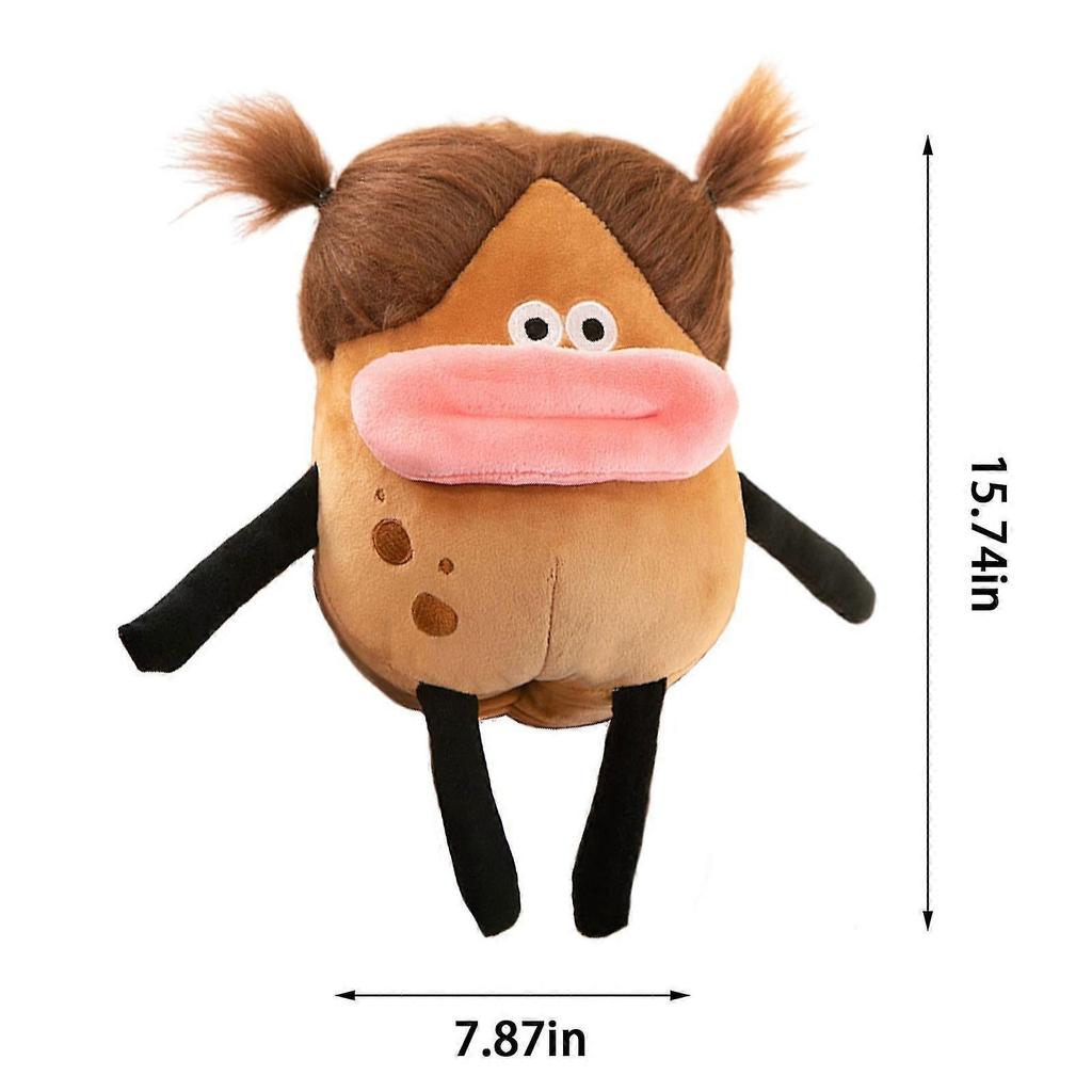 40cm Explode Hairy Potato Plush Toys, Ugly Cute Plush Dolls, Funny Dolls Dolls Children's Gifts