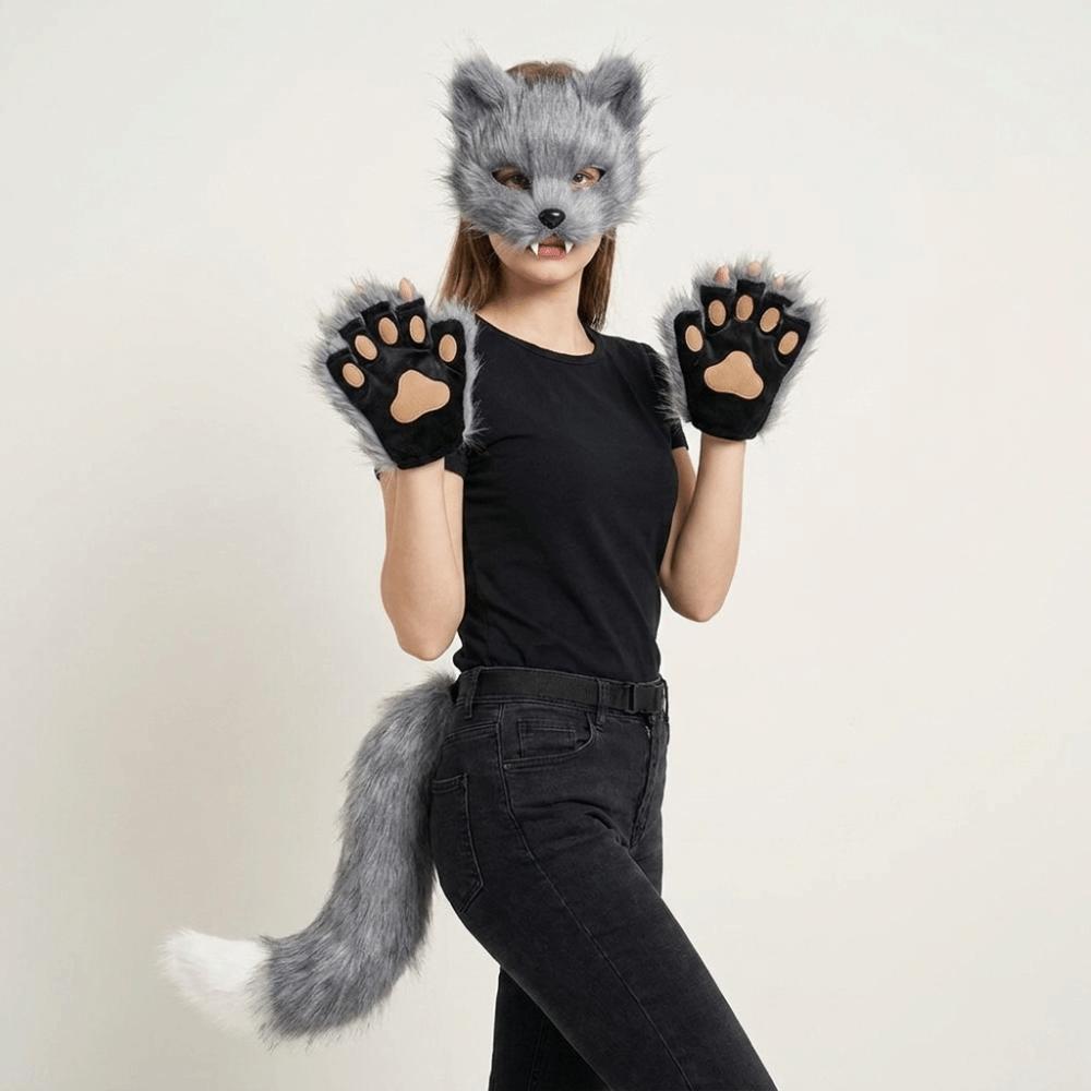Plush Halloween Animal Cosplay Props Mask Animal Cosplay Props Halloween Cosplay Accessories Party