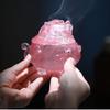 Премиальная подставка для благовоний из художественного стекла с дизайном китайского мифического льва для дзен-медитации, домашнего декора, церемонии благовоний и чайного подарка