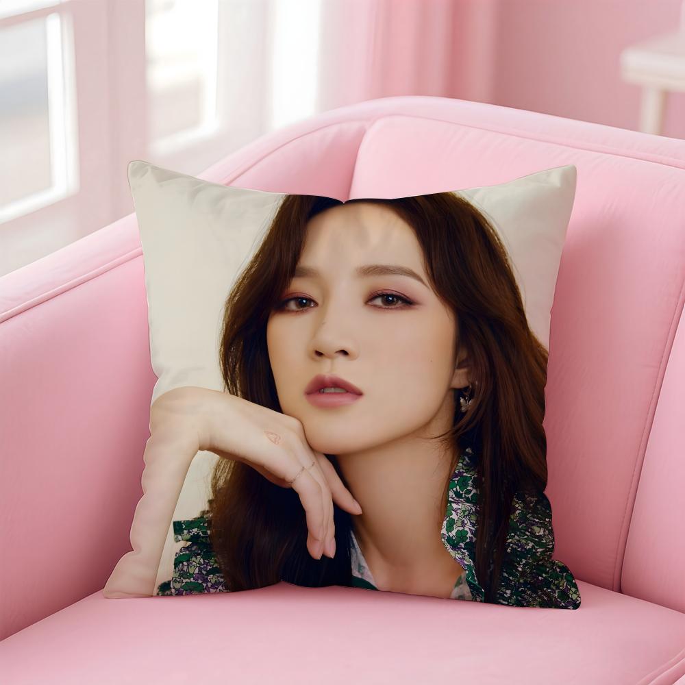Popular fashion Chinese singer MMeng Jia Cushion Cover Pillow Case Soft Friendly Fabric Concealed Zipper
