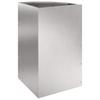 Corner Planter Silver 30 x 30 x 50 cm Stainless Steel