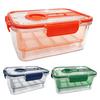 Odor Proof Storage Box Crisper Box, with Mesh Drain Strainer, Tofu Whey Greek Yogurt Maker Separation Food Container, for Fresh Fruit Vegetable