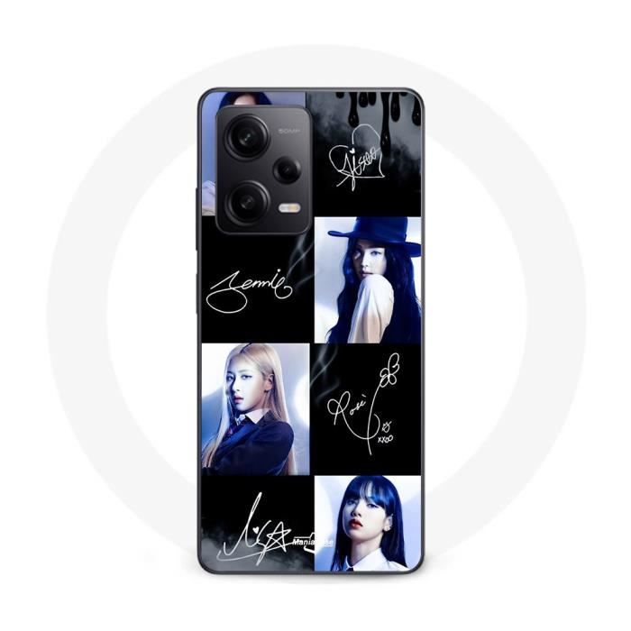 Чехол Maniacase для Xiaomi Redmi Note 12 Pro 5G blackpink signature photo