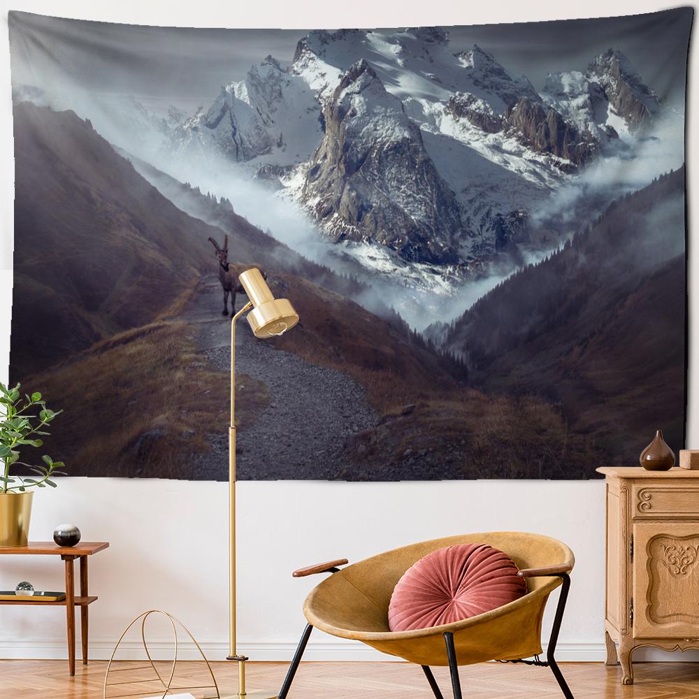 Научная фантастика картина маслом гобелен настенный богемный мультфильм хиппи психоделический ковер художественная комната домашний декор