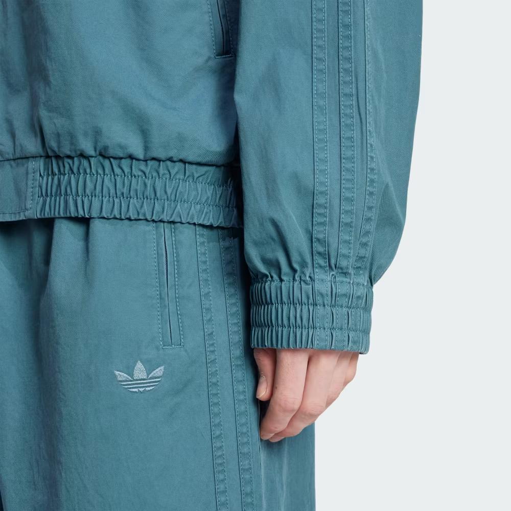 Adidas Originals Classic Fashion Simple Versatile Solid Color Jacket Men Jacket Tech-Green KC0684