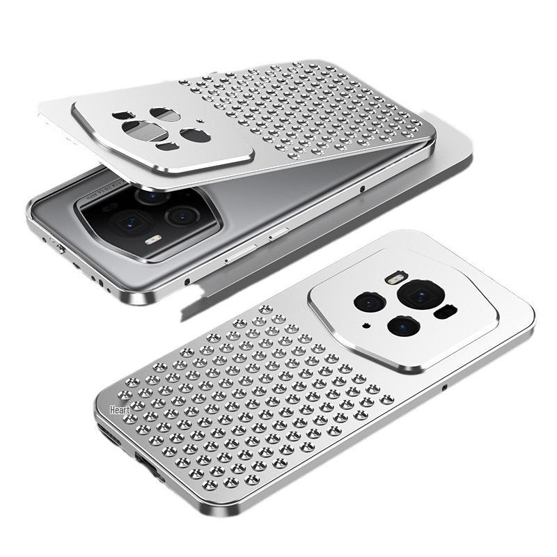 Honor Magic6 Pro Porsche Aluminum Alloy Case with Heat Dissipation & Metal Snap Button
