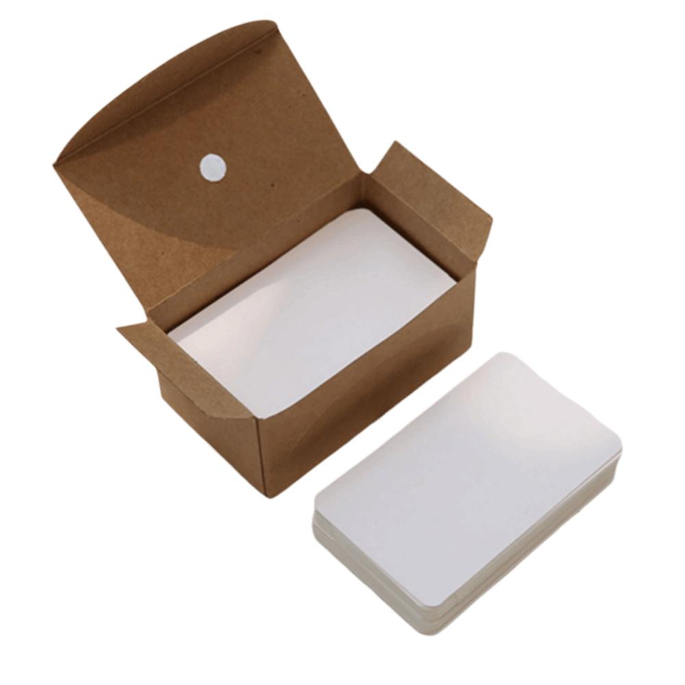 100 шт./коробка Цветная крафт-бумага Карточка Пустая карточка для сообщения Благодарственная карточка Визитная карточка Учебная карточка