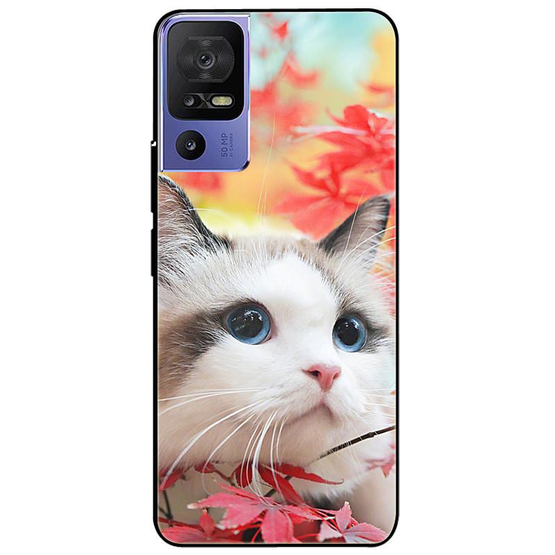 Phone Cover For TCL 40 SE Case 6.75'' Silicone Lovely Black Bumper Lion Soft TPU Coque for TCL 40SE Funda for TCL40SE Protector
