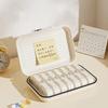 Sealed 7 Day Pill Box Plastic Pill Case Elderly Care Portable Pill Container Office