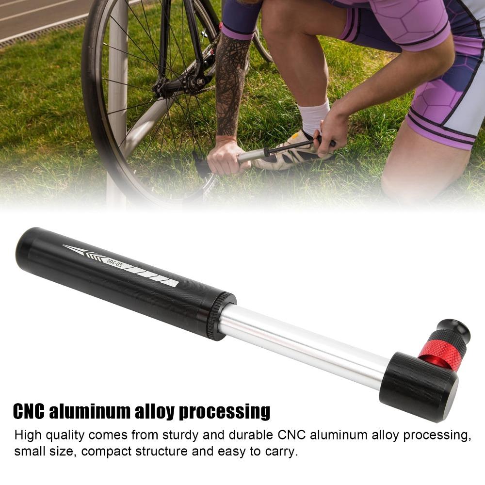 Aluminum Alloy Cycling Mini Pump 12.8cm Length Bicycle Tire Pump Portable Small Bike Pump Bike