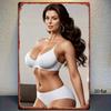 Винтажная металлическая жестяная табличка Ретро Девушка Пин-ап Настенный Декор 8x12 Дюймов