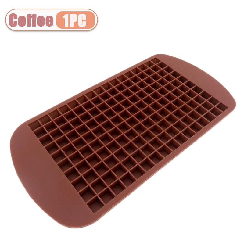 1-5PCS160 Grid Silicone Ice Tray Ice Cubes Foldable Ice Mold Ice Breaker Ice Grid Tray Small Square Mold Ice Maker Silicone Mold