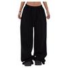 Women's 2025 Spring/Autumn Street Dance Casual Wide-Leg Sweatpants: Loose Fit, Straight-Leg Versatile Pants
