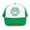 Green Velvet Clover Shamrock Hat Breathable Sun Hat Casual Peaked Cap  St. Patricks Day
