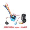 3650 Brushless Motor 3100KV with 60A Brushless ESC for 1 8 1 10 RC Car RC Boat Part