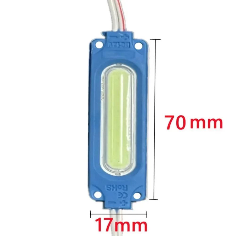 10 шт. Водонепроницаемый модуль COB LED DC 12V IP65 Многоцветный Подсветка Баннер для магазина Рождественские украшения Теплый белый