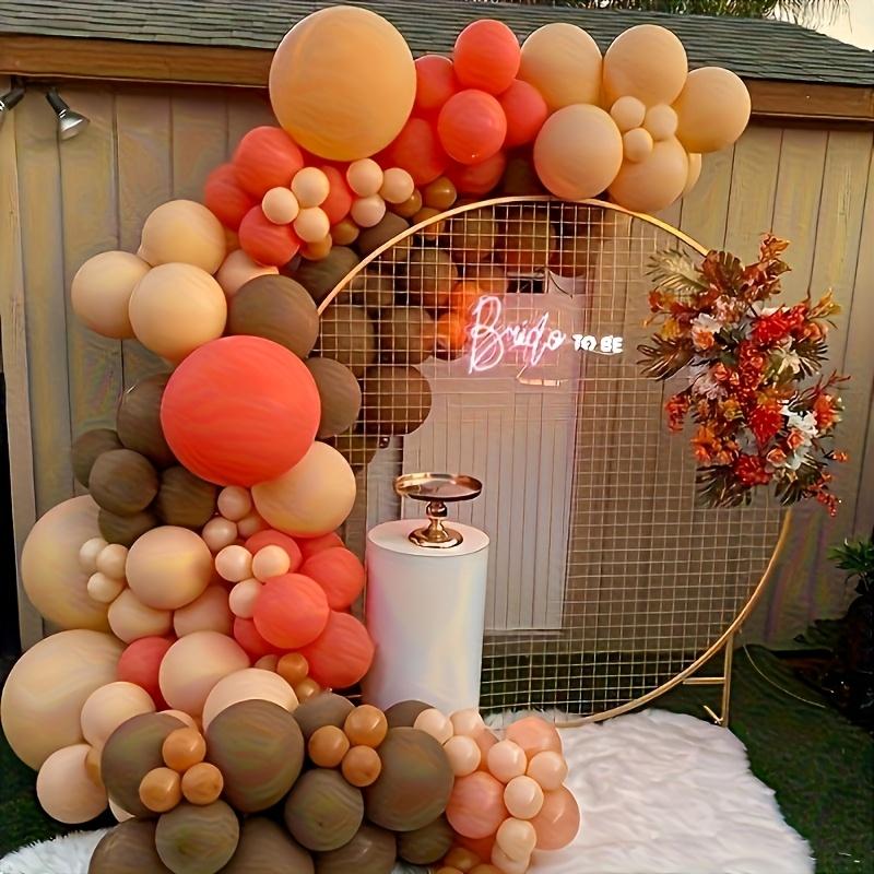 114 шт. Украшения из воздушных шаров на тему осеннего фестиваля урожая, Дня благодарения, фермы, осенне-зимних цветов, телесного цвета, украшения для вечеринки