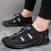Fashion 2025 Summer Breathable Men's Sandals Outdoor Hiking Shoes High-quality Wear-resistant Soles Men's Casual Mesh Beach Shoes