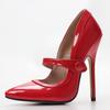 Fashion 14cm/5.5'' Leather High Heels,Fetish Spring Women Pumps,Men Cosplay Shoes,Pointed Toe,Blue,Red,Big Size 36-46,Customized Colors,
